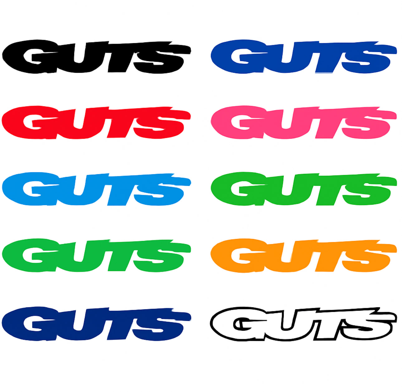 Custom GUTS stickers